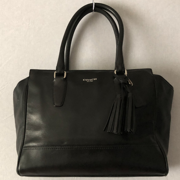 Coach Black Leather Carryall